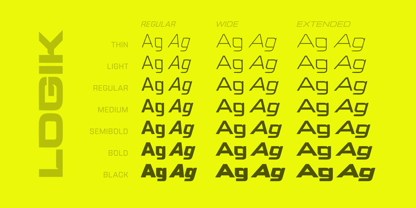Logik Light Font preview